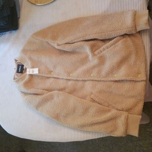 Express Button Sherpa Jacket size Medium